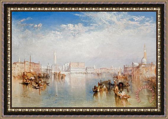 Joseph Mallord William Turner View of Venice The Ducal Palace Dogana and Part of San Giorgio Framed Print