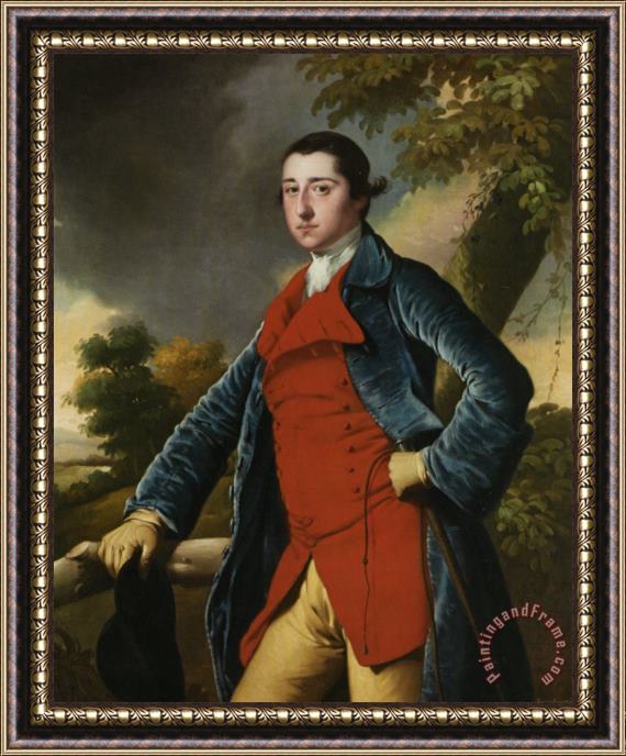 Joseph Wright of Derby Portrait of Francis Burdett Framed Painting