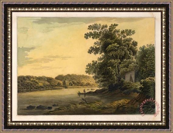 Joshua H. Shaw View Above The Falls of The Schuylkill Framed Print