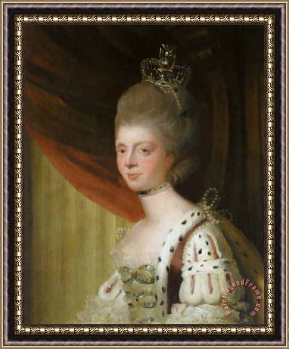 Joshua Reynolds Portrait of Queen Charlotte Framed Print