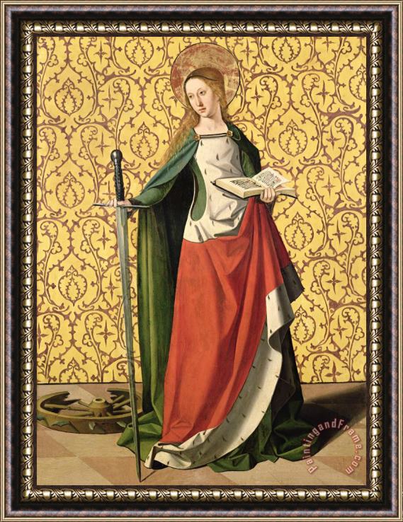 Josse Lieferinxe St. Catherine of Alexandria Framed Print