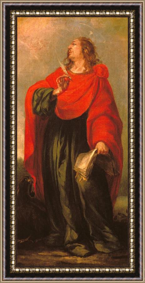 Juan de Valdes Leal Saint John The Evangelist Framed Painting