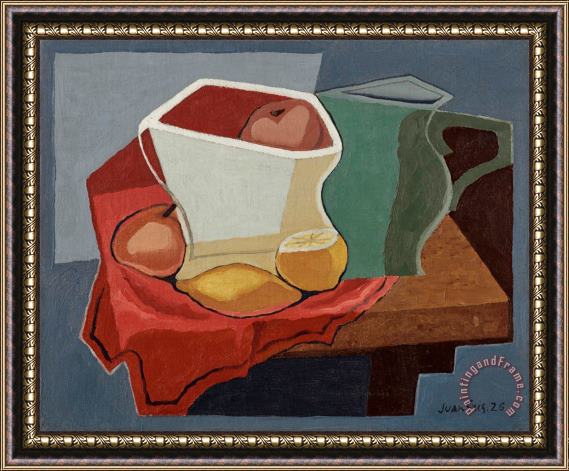 Juan Gris Pommes Et Citrons, 1926 Framed Painting
