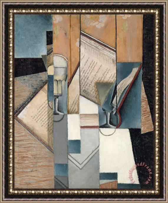Juan Gris The Book Framed Painting