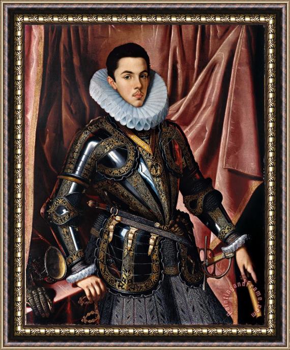 Juan Pantoja de la Cruz Portrait of Prince Philip Emmanuel of Savoy Framed Print