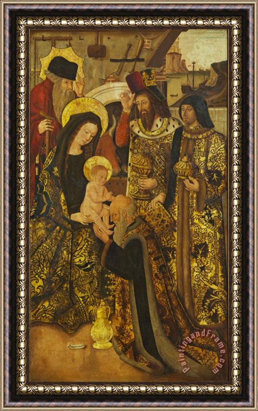 Juan Pons Adoration of The Magi Framed Painting