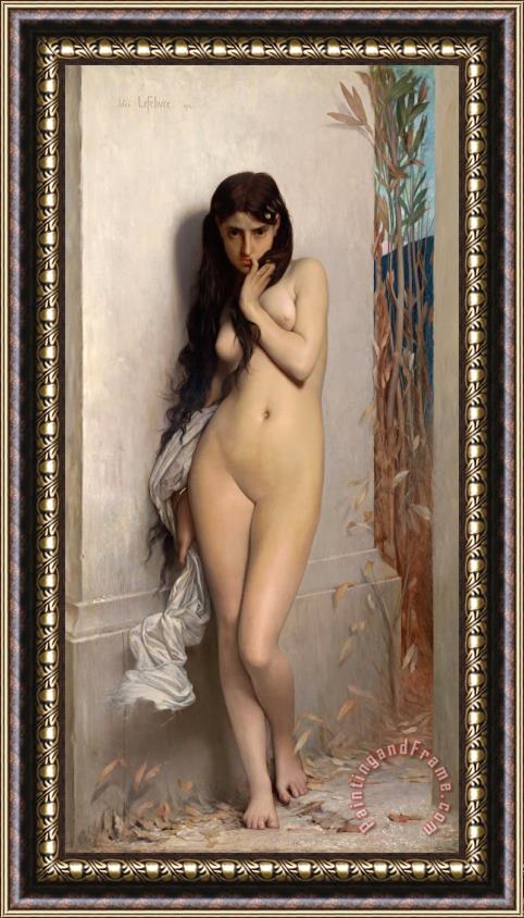 Jules Joseph Lefebvre La Cigarra (national Gallery of Victoria, Melbourne, 1872. Oleo Sobre Lienzo, 186.7 X 123.8 Cm).jpg Framed Print
