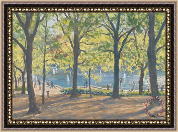 Julian Barrow Central Park New York Framed Painting