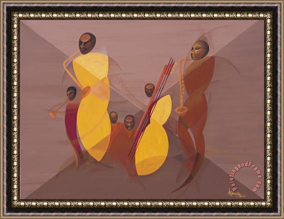 Kaaria Mucherera Mango Jazz Framed Painting