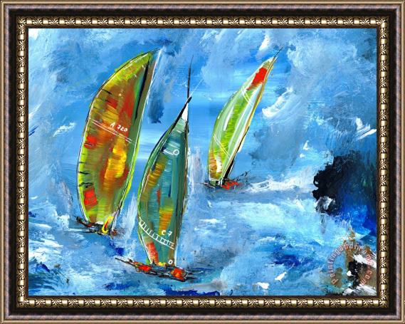 Katarina Niksic Sailing Framed Painting