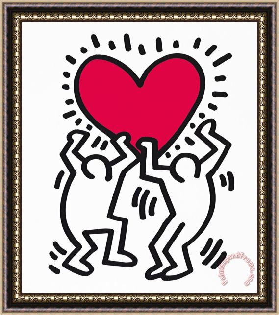 Keith Haring Pop Shop 1988 Framed Print