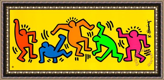 Keith Haring Untitled 1958 1990 Framed Painting