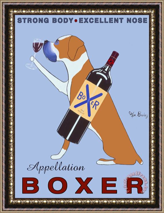 Ken Bailey Appellation Boxer Framed Painting