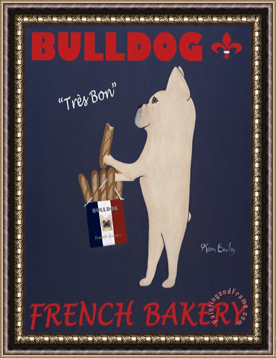 Ken Bailey French Bulldog Bakery Framed Print