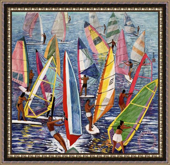 Komi Chen Smooth Sailing Framed Painting