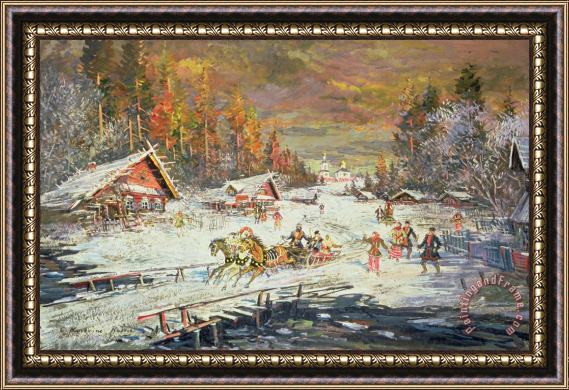 Konstantin Korovin The Russian Winter Framed Painting