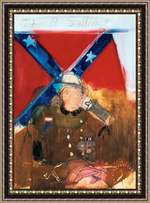 Larry Rivers The Next to Last Confederate Soldier, 1959 Framed Painting