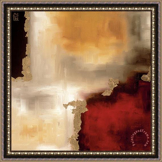 laurie maitland Crimson Accent I Framed Painting