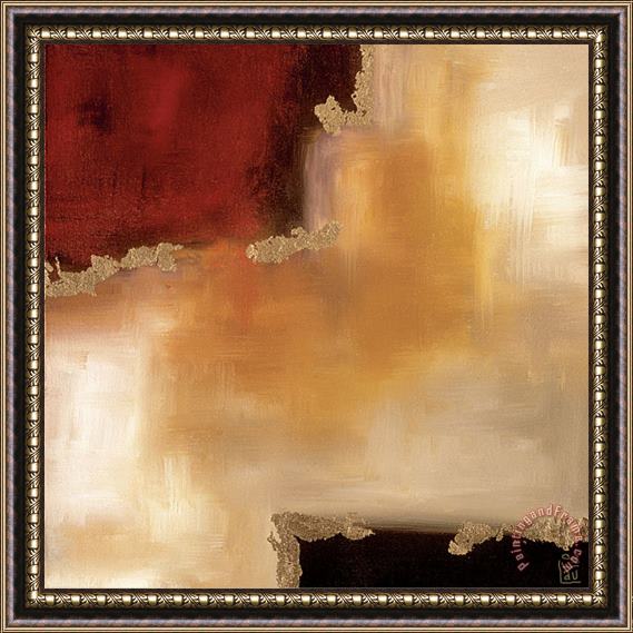 laurie maitland Crimson Accent II Framed Painting