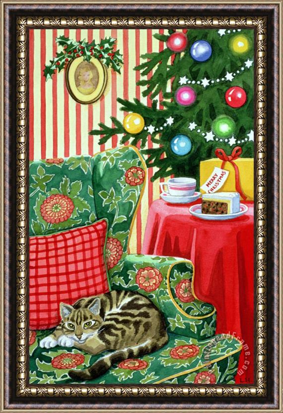 Lavinia Hamer Christmas Tea Framed Painting