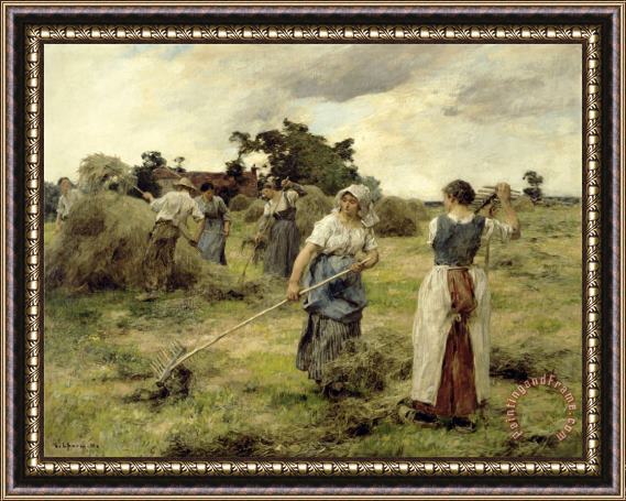 Leon Augustin Lhermitte The Harvest, Late 19th/early 20th Century Framed Painting