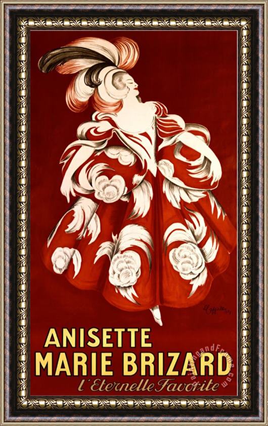 Leonetto Cappiello Anisette Marie Brizard Framed Painting