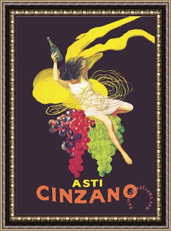 Leonetto Cappiello Asti Cinzano Framed Painting