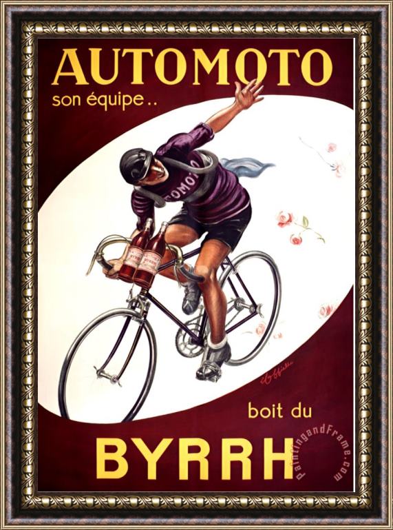 Leonetto Cappiello Autos Byrrh 1926 Framed Painting