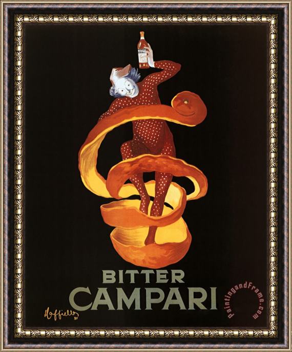 Leonetto Cappiello Bitter Campari Vintage Ad Art Print Poster Framed Painting