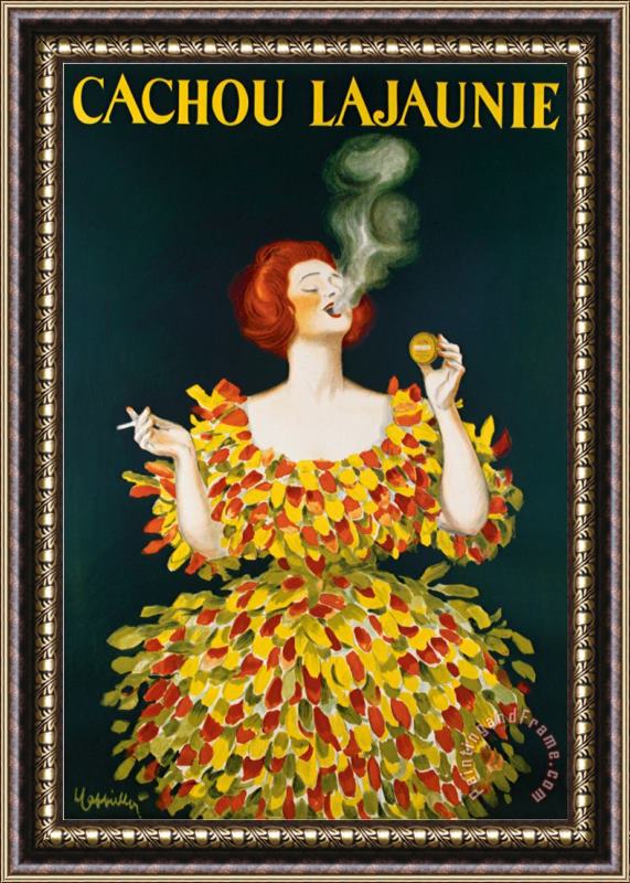 Leonetto Cappiello Cachou Lajaunie Framed Painting