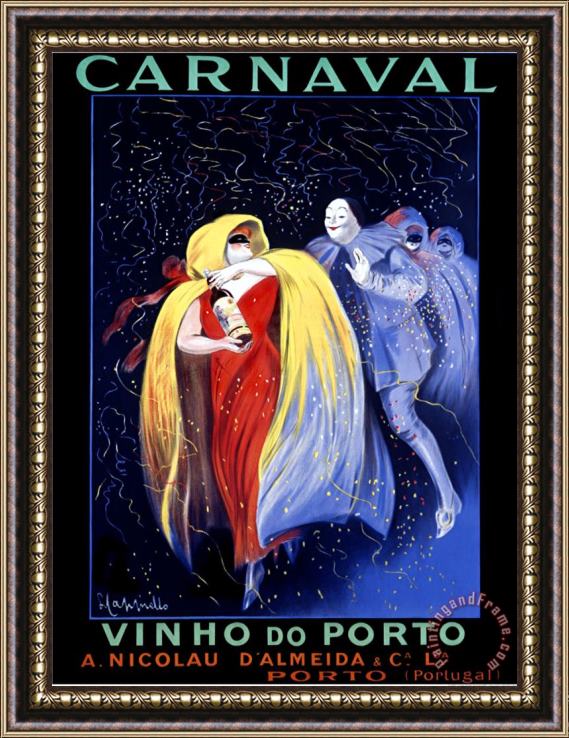 Leonetto Cappiello Carnaval Vinho Do Porto Framed Painting