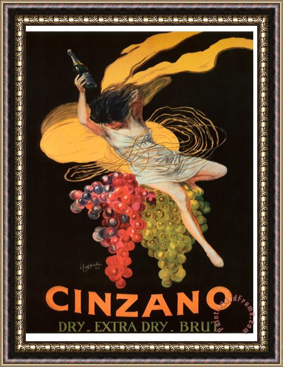 Leonetto Cappiello Cinzano Framed Painting