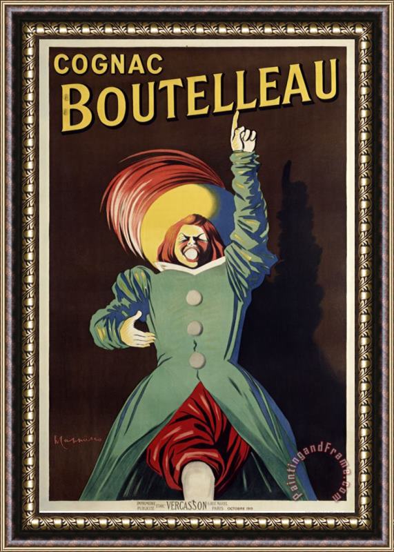 Leonetto Cappiello Cognac Boutelleau Framed Painting