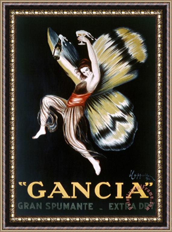 Leonetto Cappiello Gancia Gran Spumenta Framed Painting