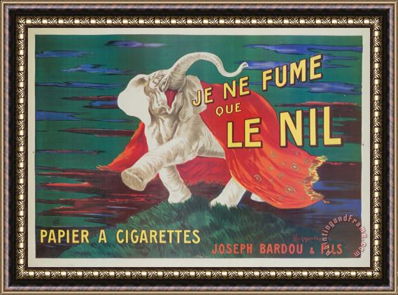 Leonetto Cappiello Je Ne Fume Que Le Nil Framed Print