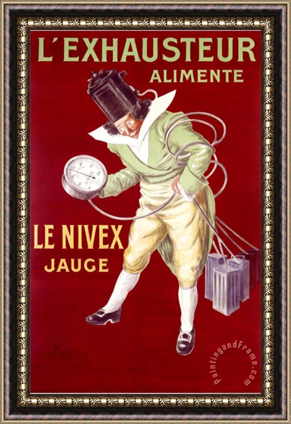 Leonetto Cappiello L Exhausteur Alimente Framed Painting