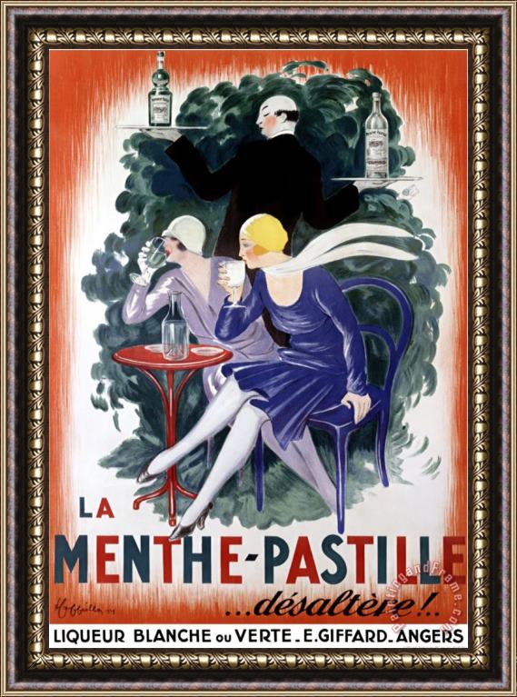 Leonetto Cappiello La Menthe Pastille Framed Painting