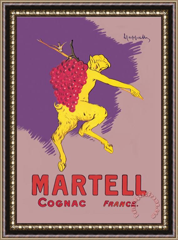 Leonetto Cappiello Martell Cognac France Framed Painting