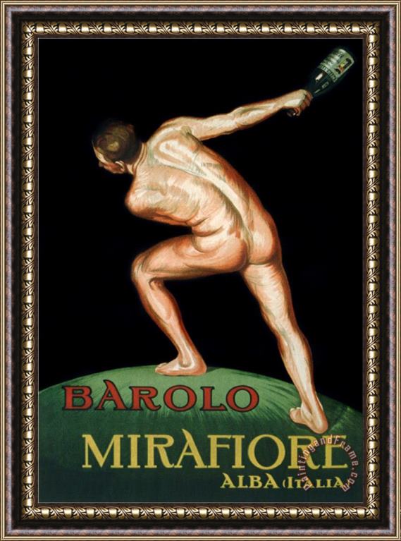 Leonetto Cappiello Mirafiore Barola Framed Painting