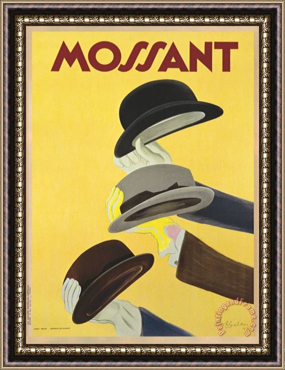 Leonetto Cappiello Mossant C 1938 Framed Painting