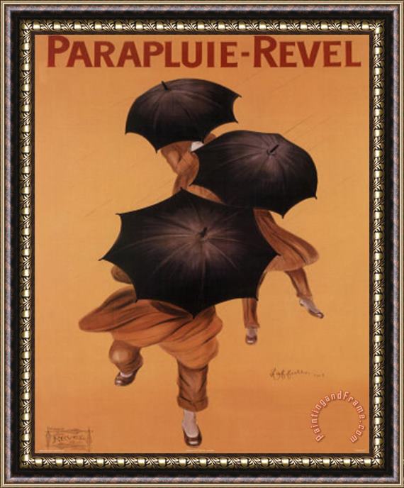 Leonetto Cappiello Parapluie Revel Art Print Poster Framed Painting