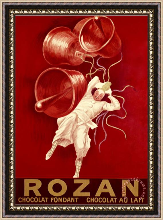 Leonetto Cappiello Rozan Chocolat Framed Print