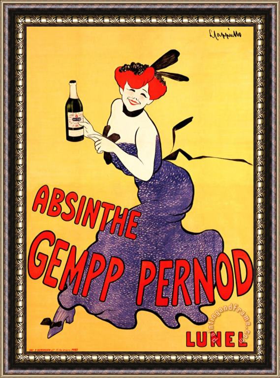 Leonetto Cappiello The Absinthe Gempp Pernod Framed Painting