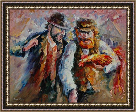 Leonid Afremov Friends Framed Painting