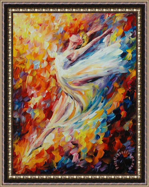 Leonid Afremov Music Splash Framed Painting