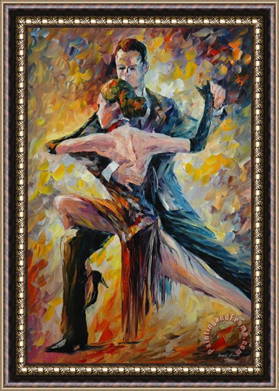 Leonid Afremov Tango Framed Print