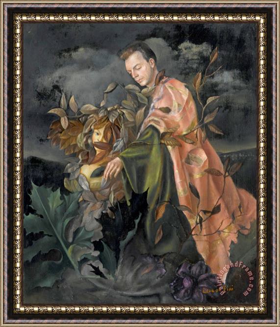 Leonor Fini Autoportrait Avec Stanislao Lepri Framed Painting