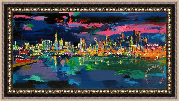 Leroy Neiman City by The Bay Framed Painting
