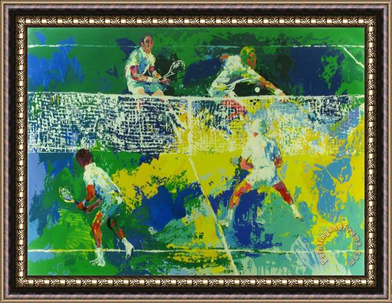 Leroy Neiman Doubles Framed Painting
