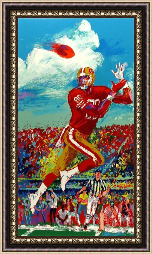 Leroy Neiman Jerry Rice Framed Painting